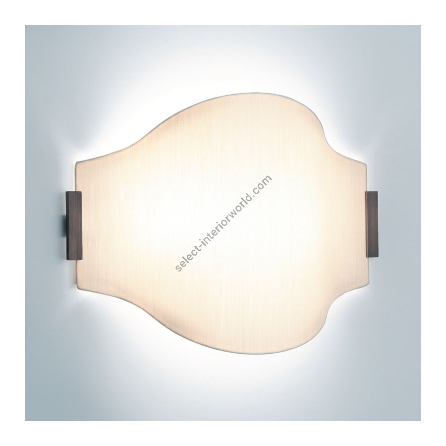 Antiqued Boyd Brass finish / Biscotti Silk lampshade