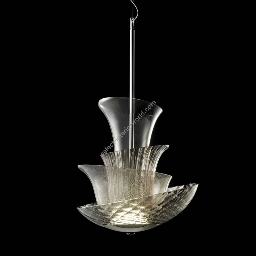Modern pendant lamp / Smoked glass