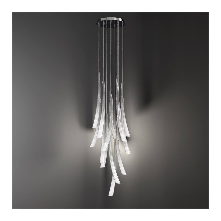 Pendant lamp / Iron Grey finish / White glass colour
