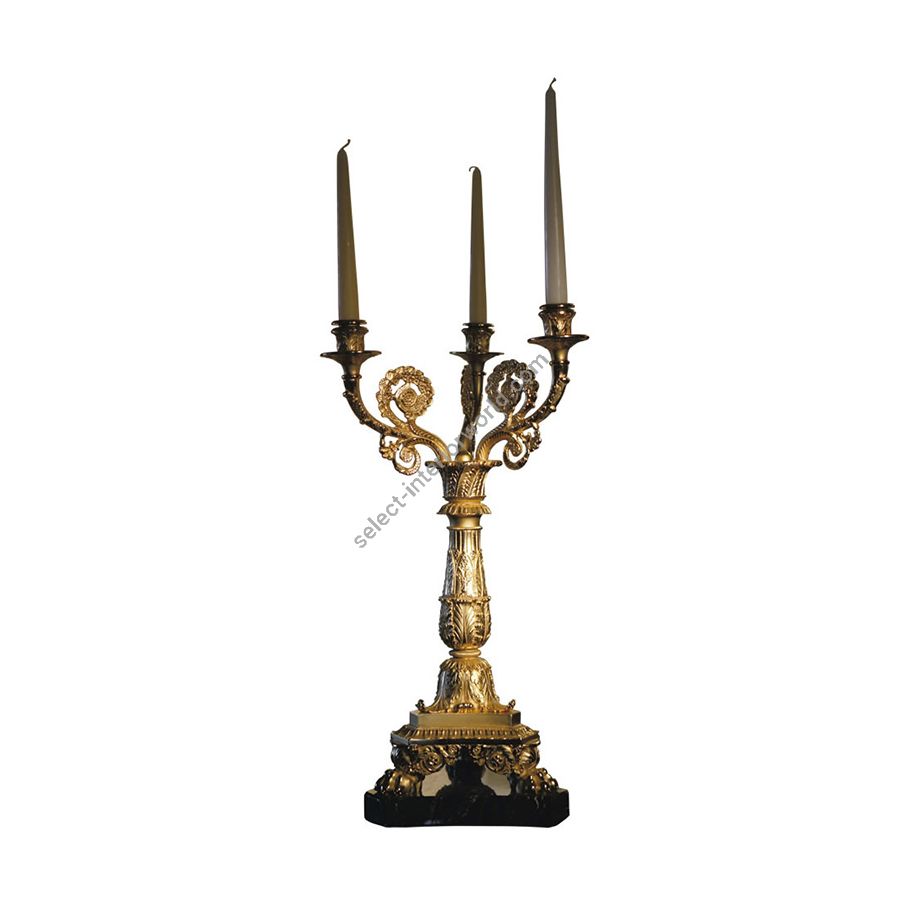 Candelstick / Antique Gold Plated finish