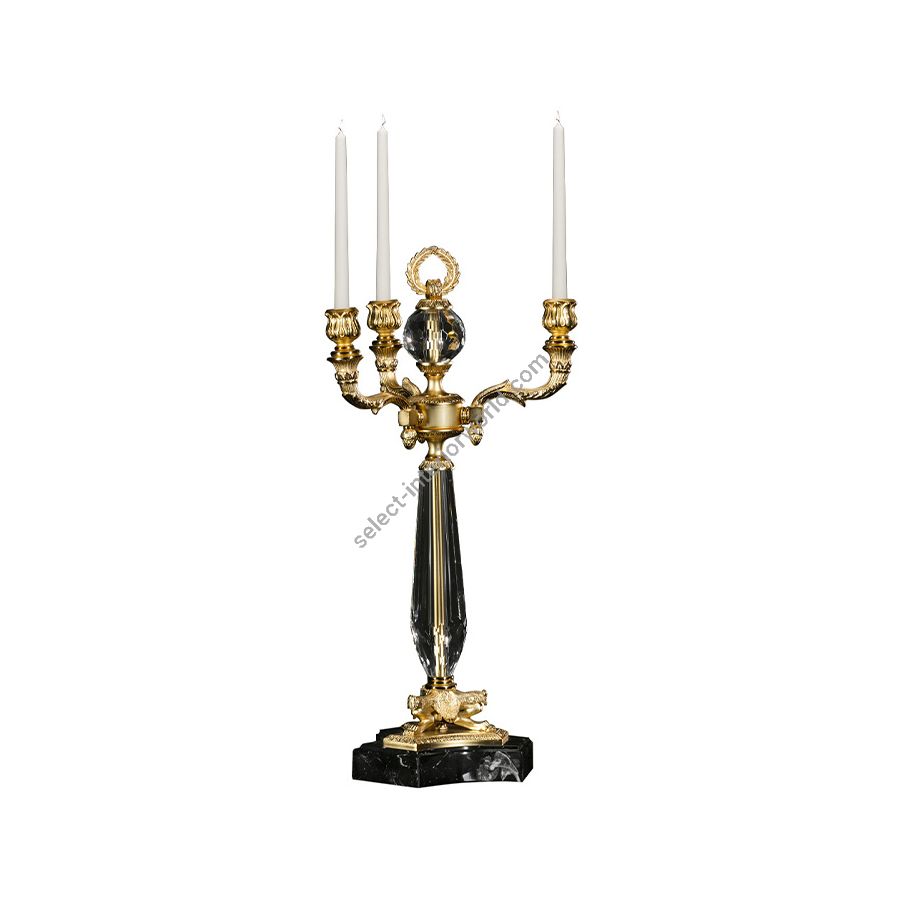 Candelstick / Antique Gold Plated finish