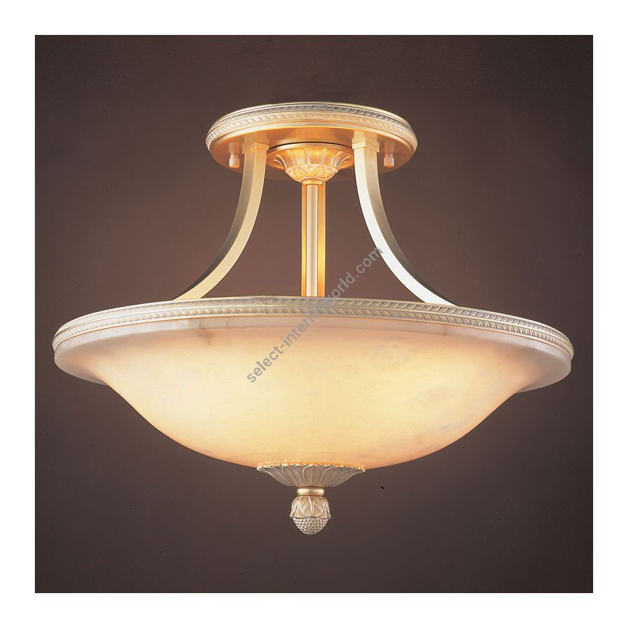 French Gold White Patine finish / White Alabaster