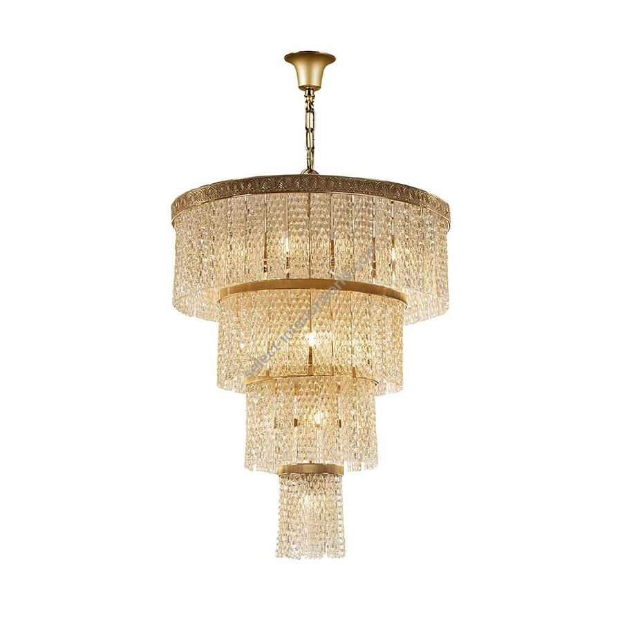 Pendant lamp / Antique gold plated finish