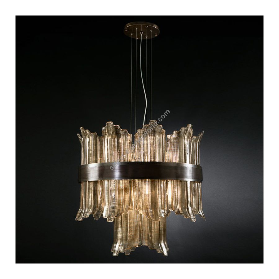 Fume Colour Venetian Glass