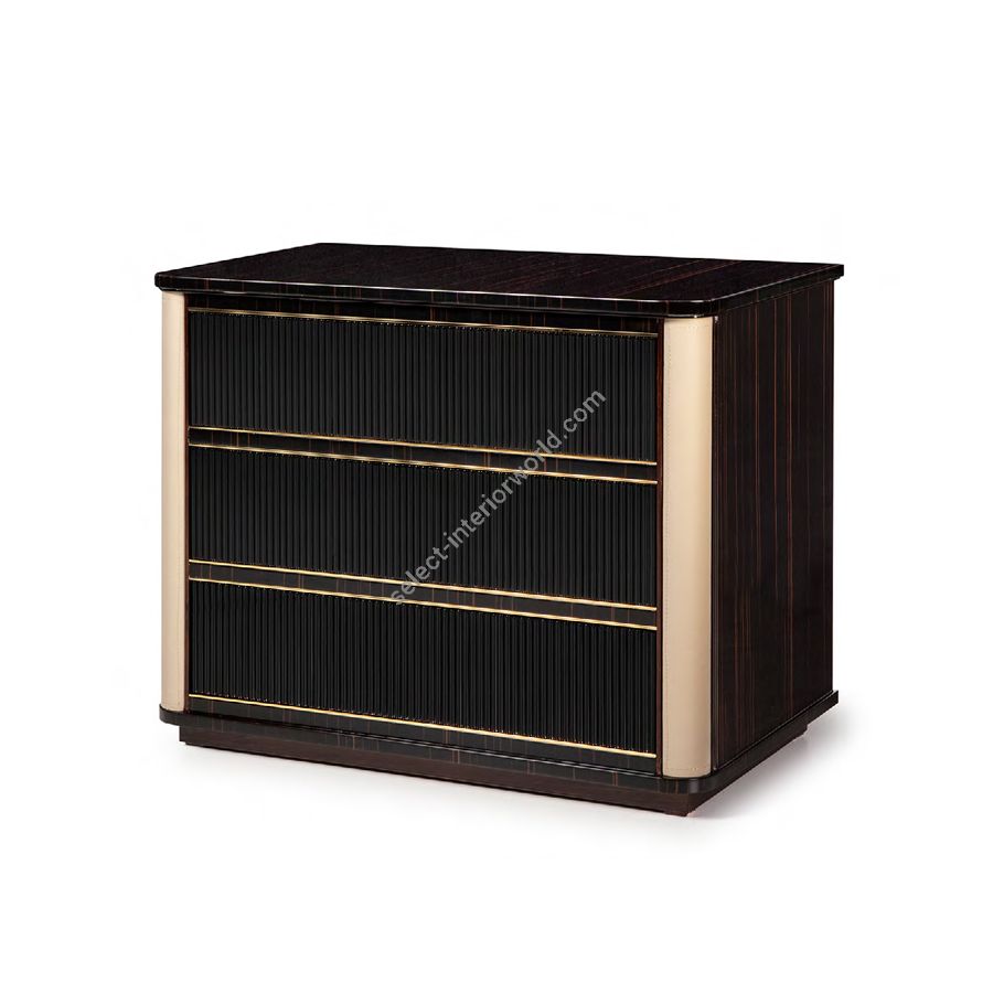 Three drawer night table, night stand / Monaco collection