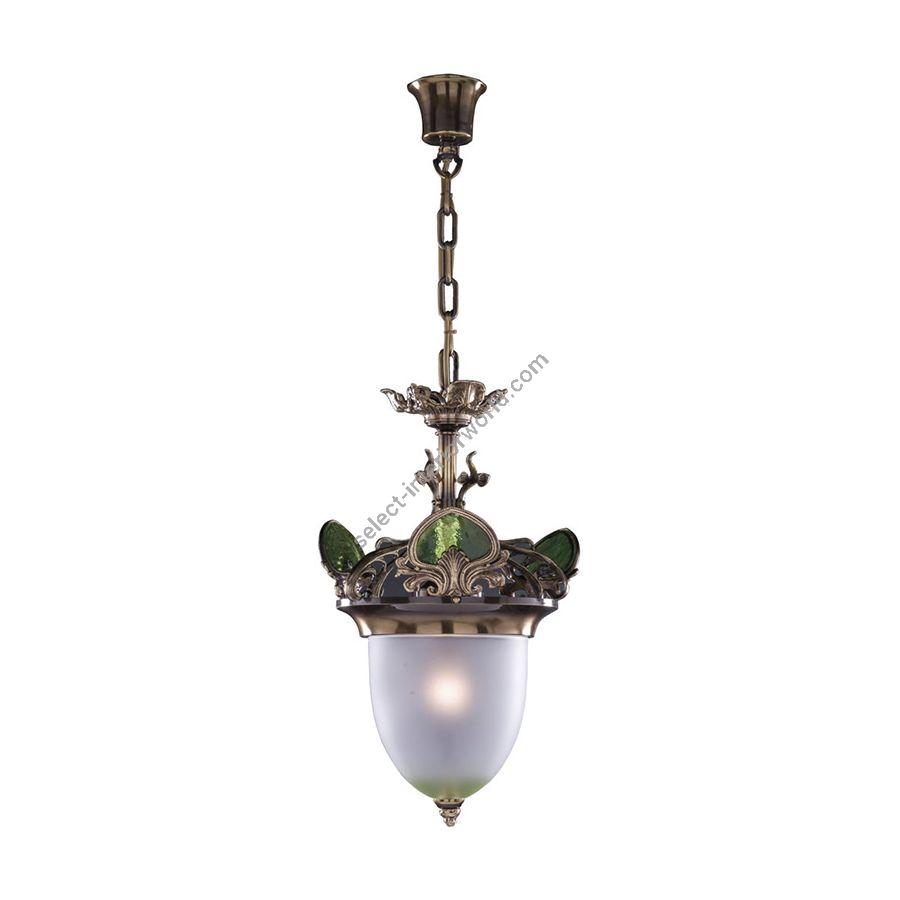 Pendant lamp / Antique Brass finish