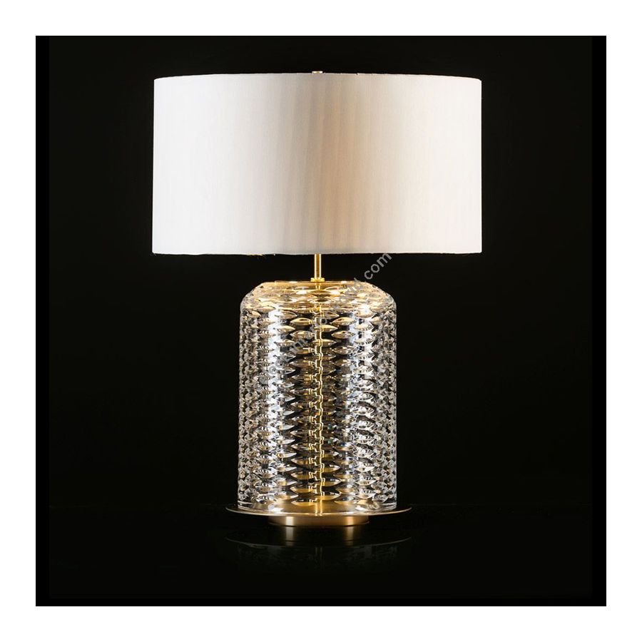 With lamp shade / cm.: 71 x 50 x 50 / inch.: 27.95" x 19.69" x 19.69"
