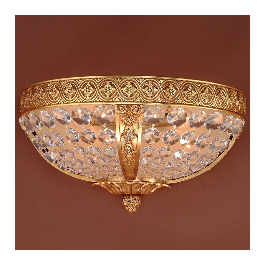 French Gold finish, Swarovski elements type crystal