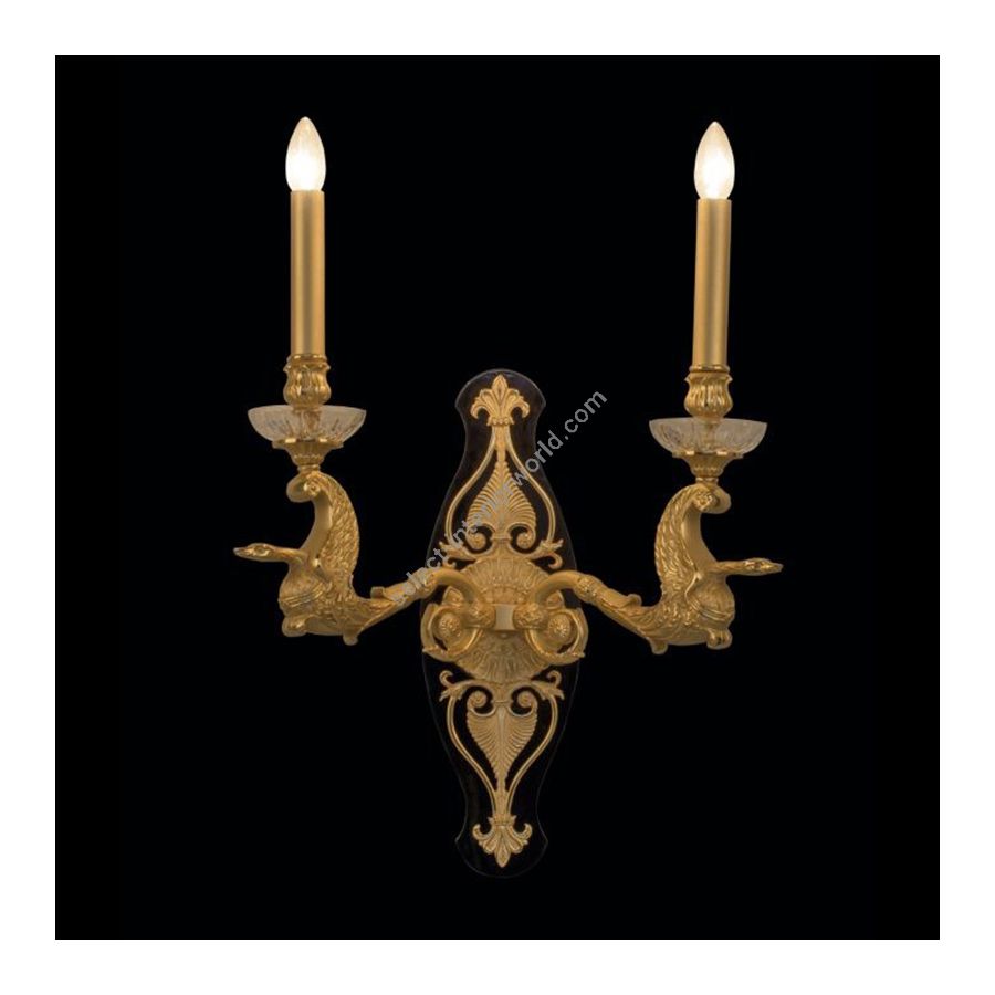 Antique Gold Plated with Polished Black finish