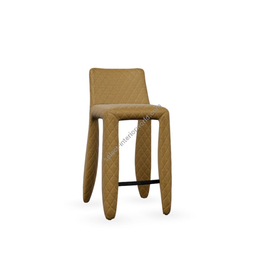 Barstool / Brown wool 424 (Canvas 2) upholstery / Size (HxWxD) cm.: 93 x 41 x 51 / inch.: 36.61" x 16.1" x 20.1"