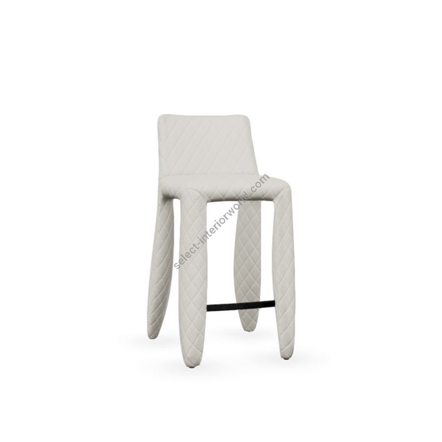 Barstool / Off-White (Macchedil Grezzo) upholstery / Size (HxWxD) cm.: 93 x 41 x 51 / inch.: 36.61" x 16.1" x 20.1"