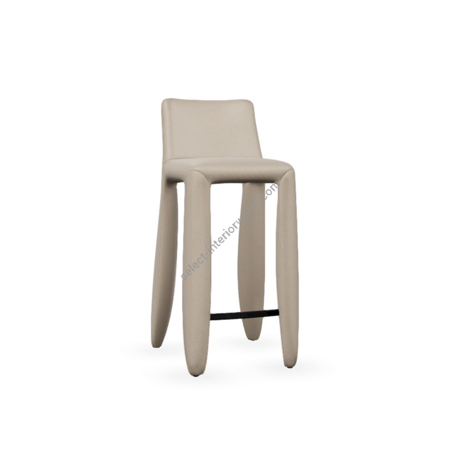 Barstool / Oyster (Abbracci) upholstery / Size (HxWxD) cm.: 103 x 41 x 51 / inch.: 40.55" x 16.1" x 20.1"