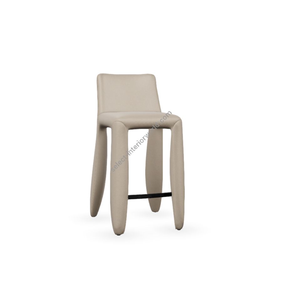 Barstool / Oyster (Abbracci) upholstery / Size (HxWxD) cm.: 93 x 41 x 51 / inch.: 36.61" x 16.1" x 20.1"