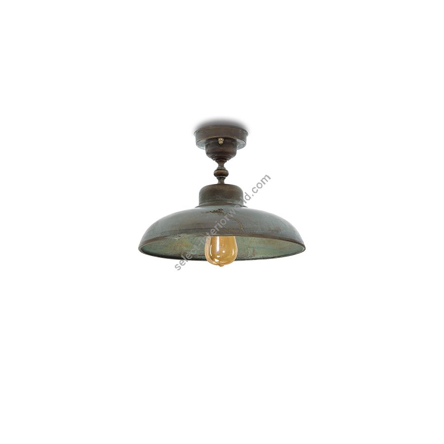 Ceiling lamp / Aged brass finish / Without glass