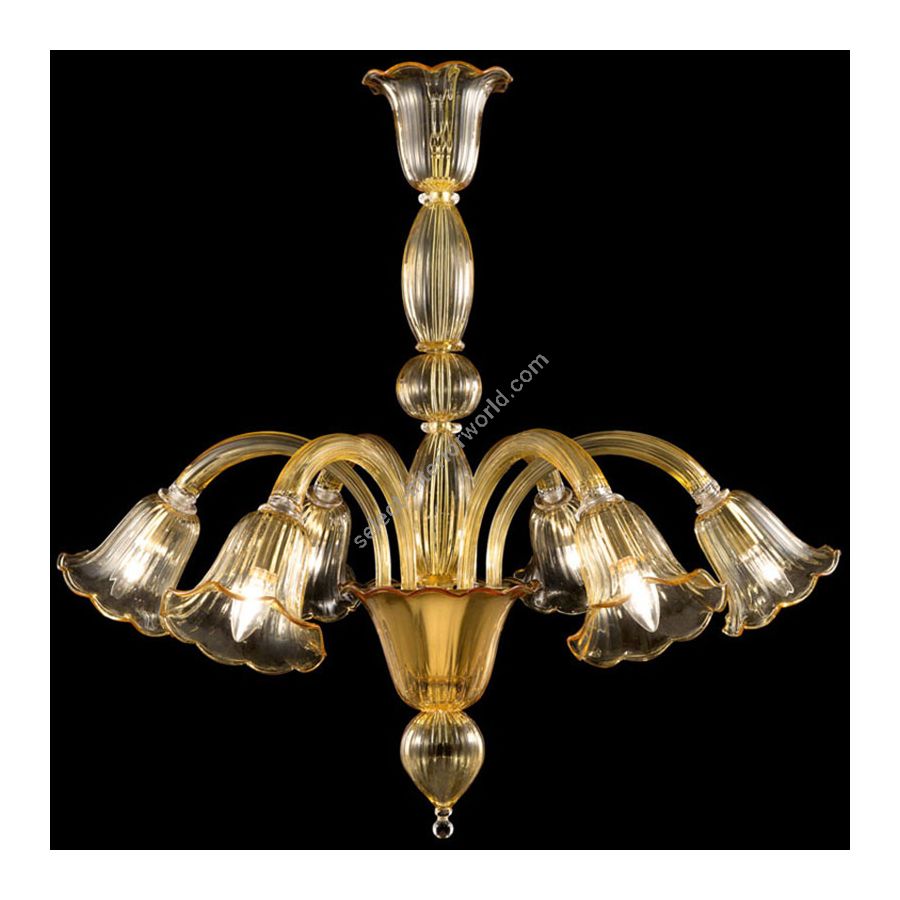 Amber Glass / 6 lights