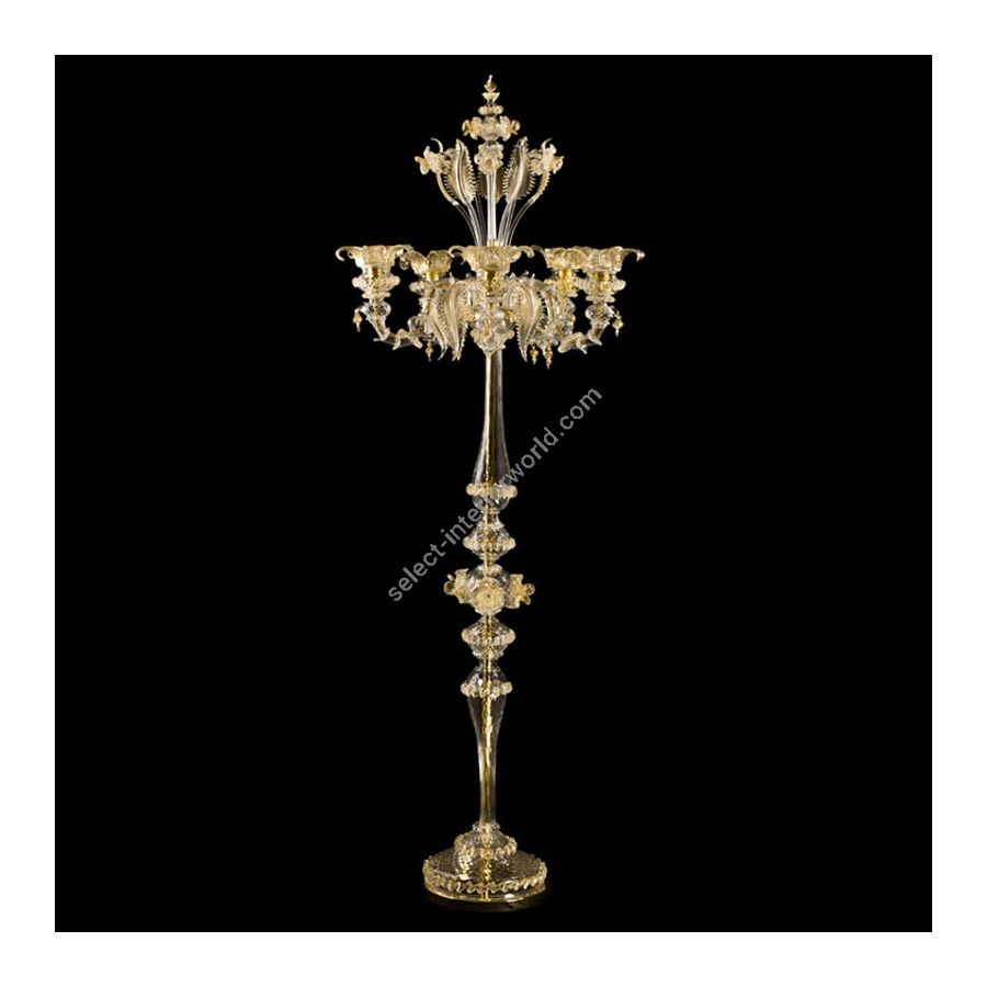 Clear with Gold Glass