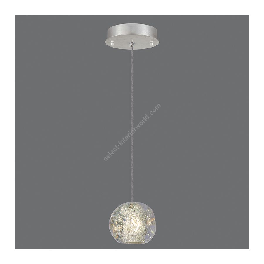 Platinized silver leaf finish