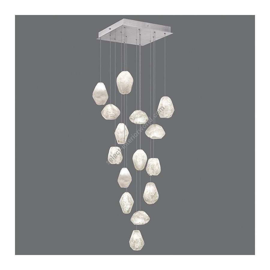 Platinized silver leaf finish