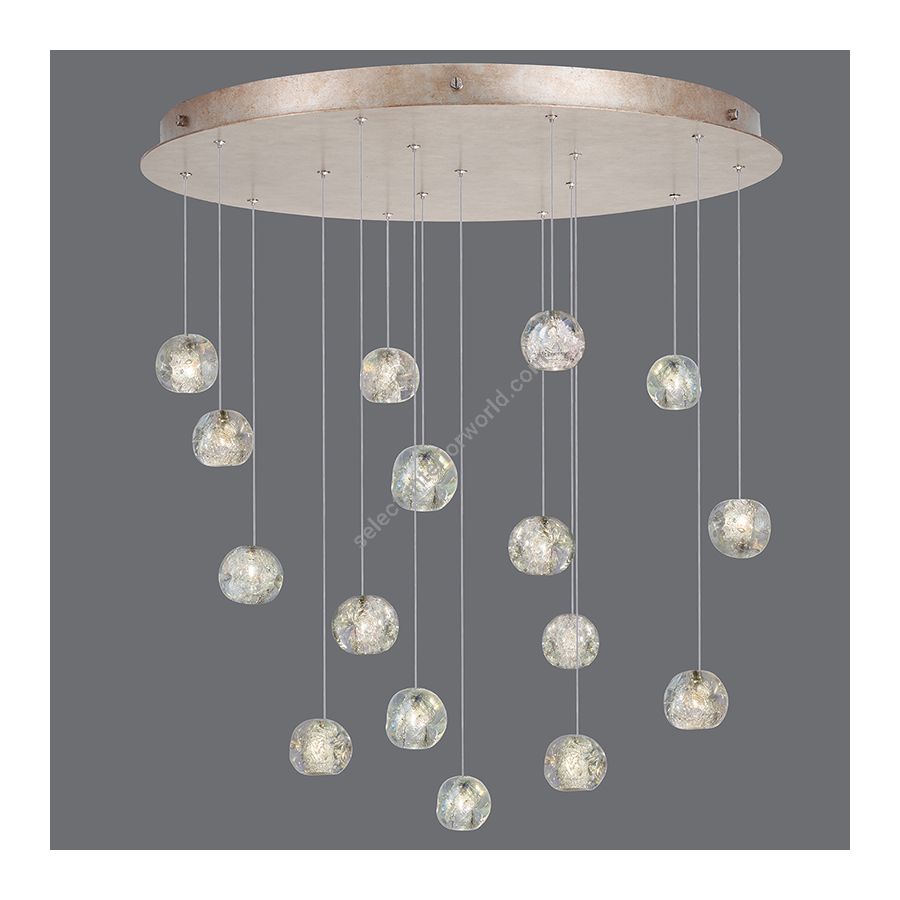 Gold-toned silver leaf finish