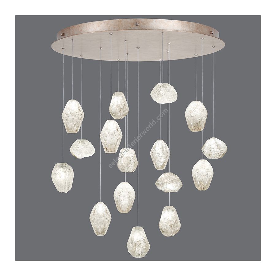 Gold-toned silver leaf finish