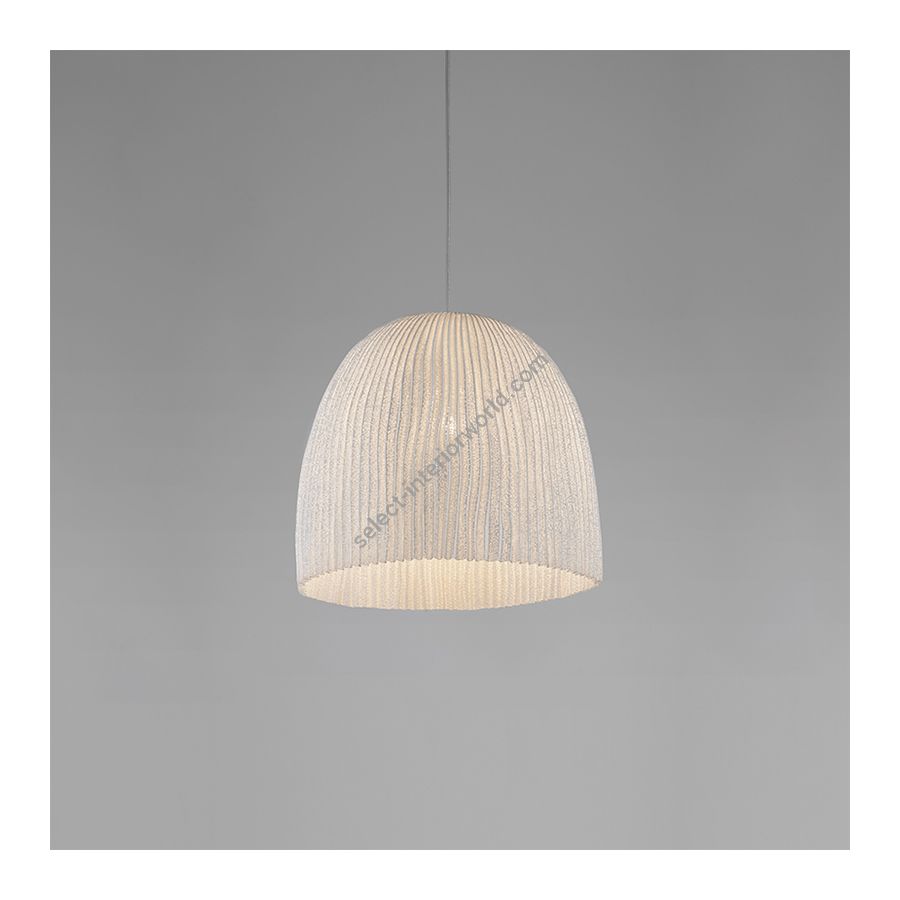 White color finish / Transparent cable / cm.: 150(H1/35 + H2/115) x 35 x 35 / inch.: 59.1"(H1/13.8" + H2/45.3") x 13.8" x 13.8"