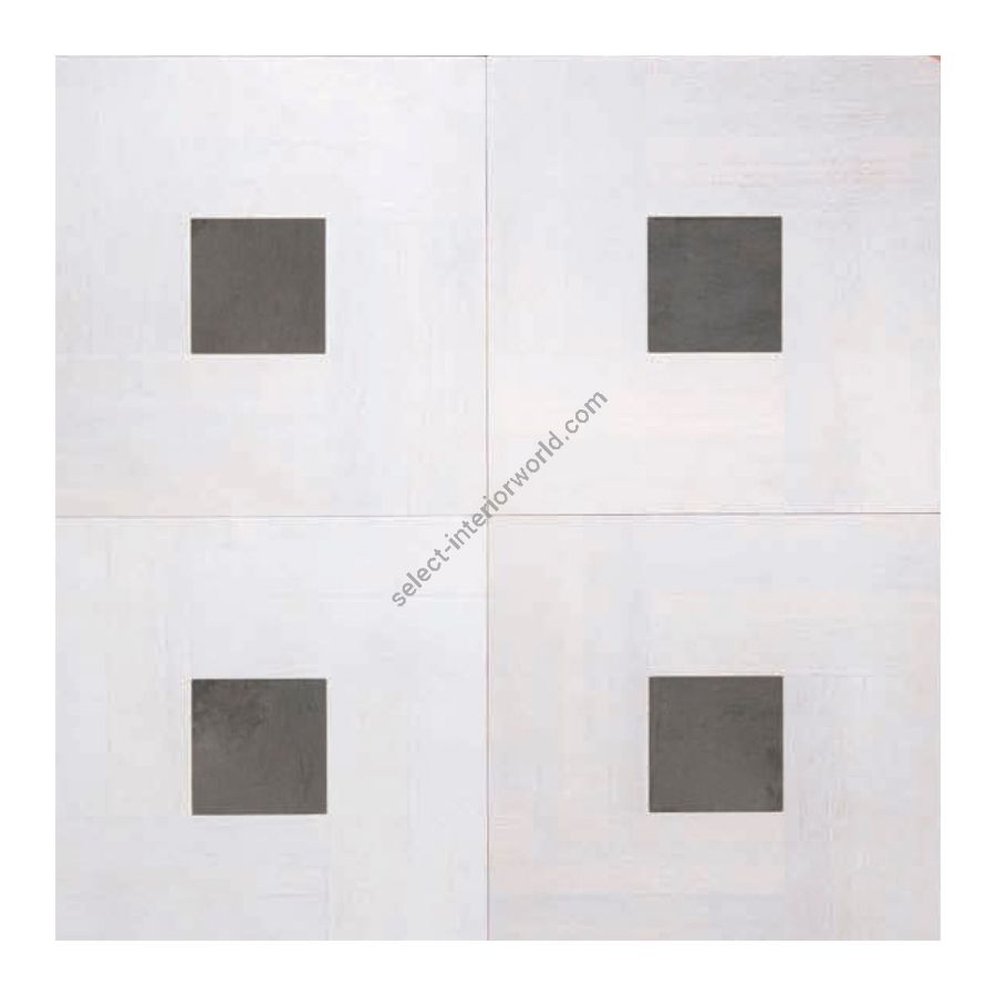 Wood Finish: Oak White; Marble Finish: Brown