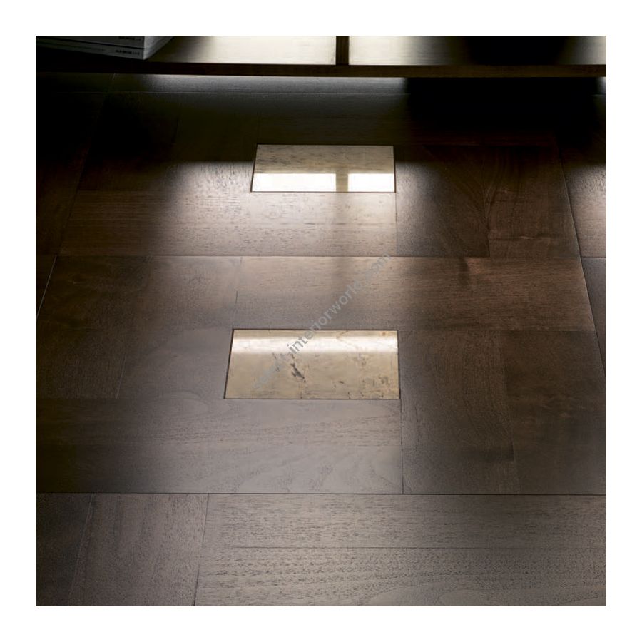 Wood Finish: Walnut; Marble Finish: Yellow