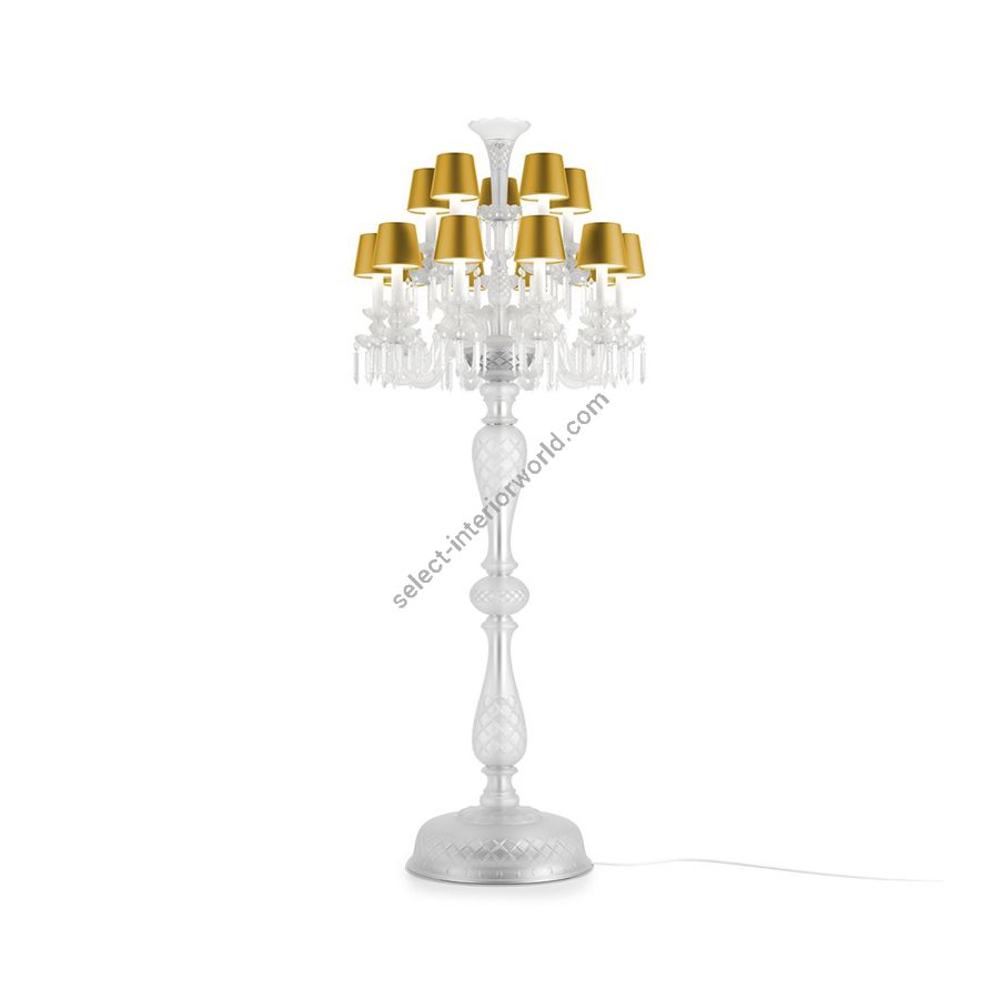 Exquisite Floor lamp / Amber Silk lampshades