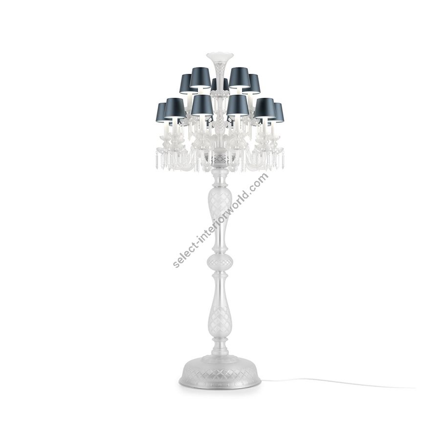 Exquisite Floor lamp / Blue Silk lampshades