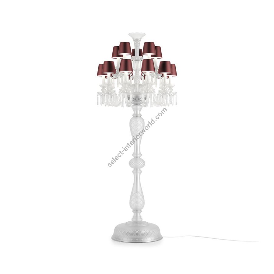 Exquisite Floor lamp / Red Silk lampshades