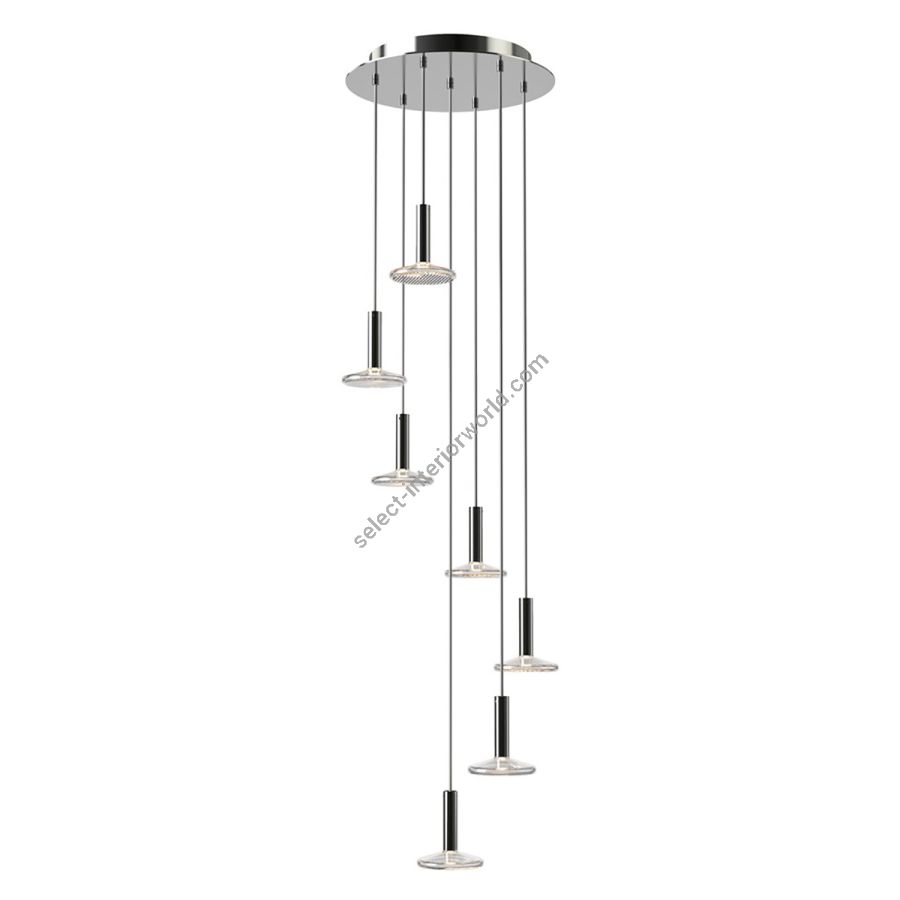 Staircase Spiral Chandelier Long Pendant Lights / Polished Stainless steel finish