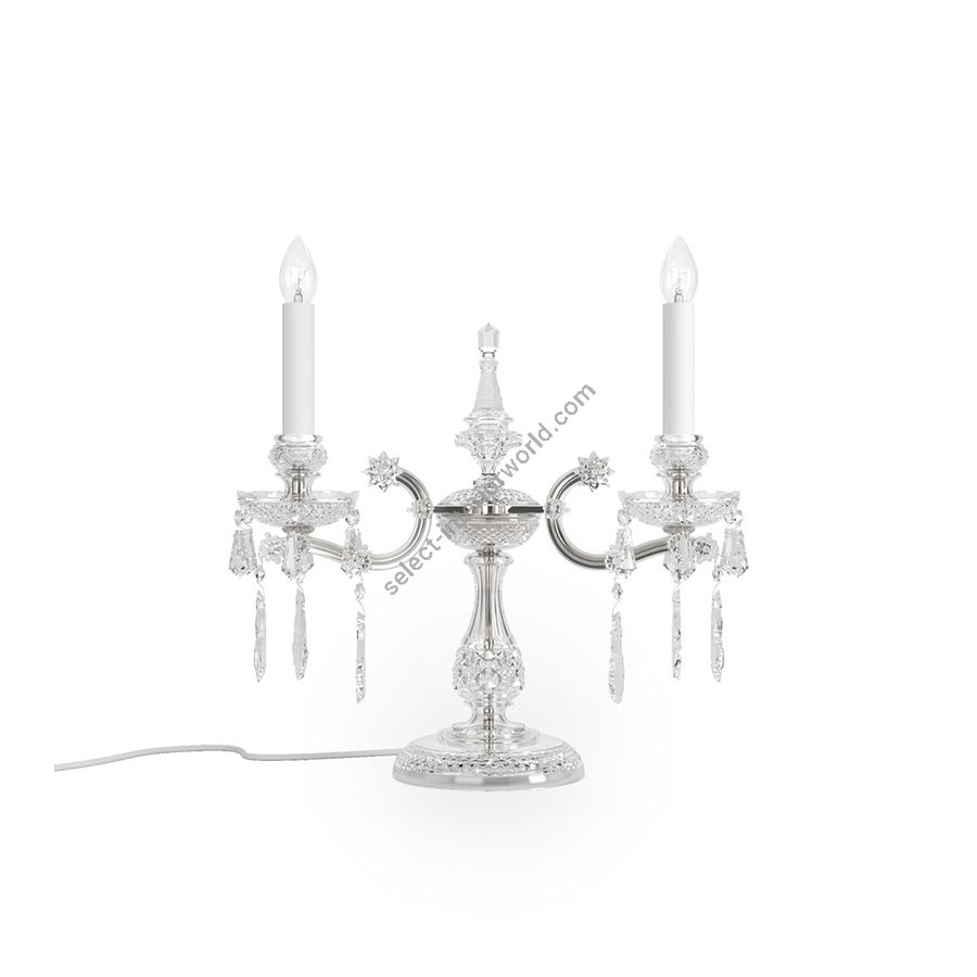 Luxury Table Lamp, French historic style / Polished Nickel finish
