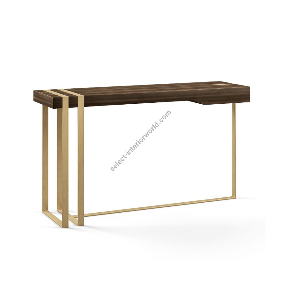Console table / Top: Eucalyptus smoked watersilk / Metal base: PALLADIO