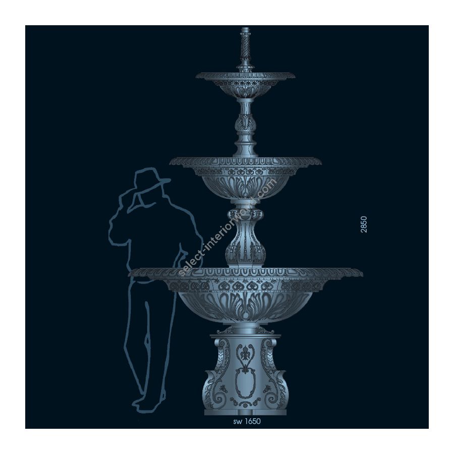 Size - cm.: H 285 x W 165 / inch.: H 112" x W 65"