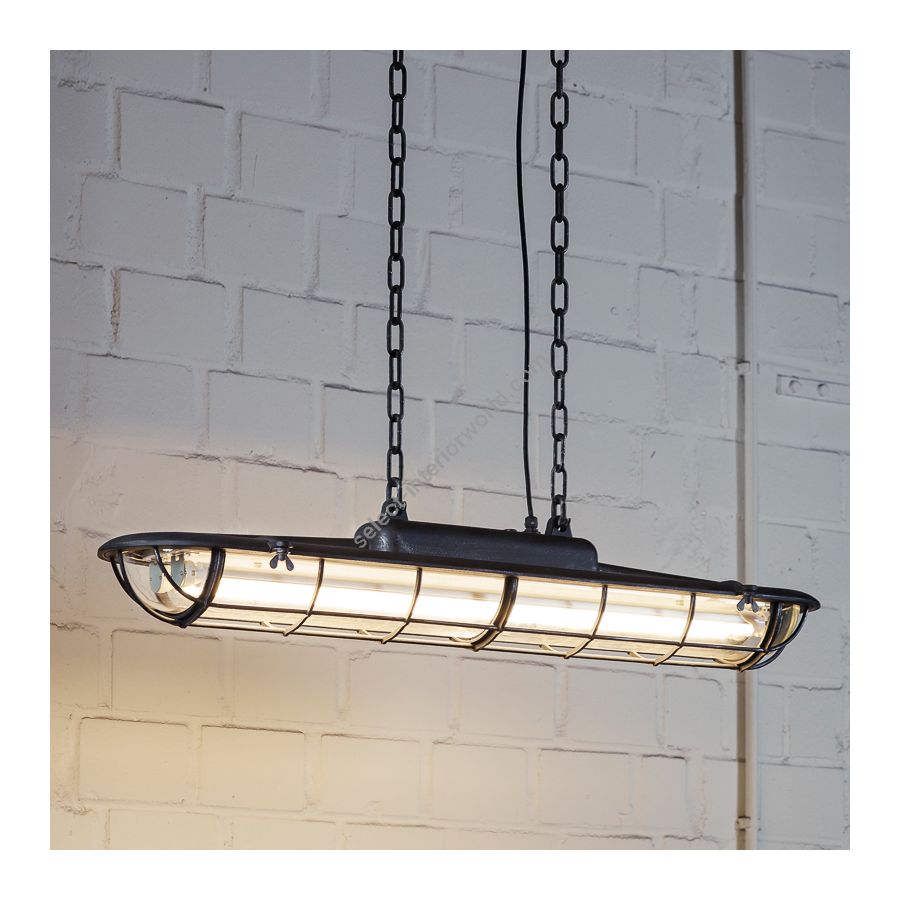 Outdoor suspension lamp / Iron nature finish