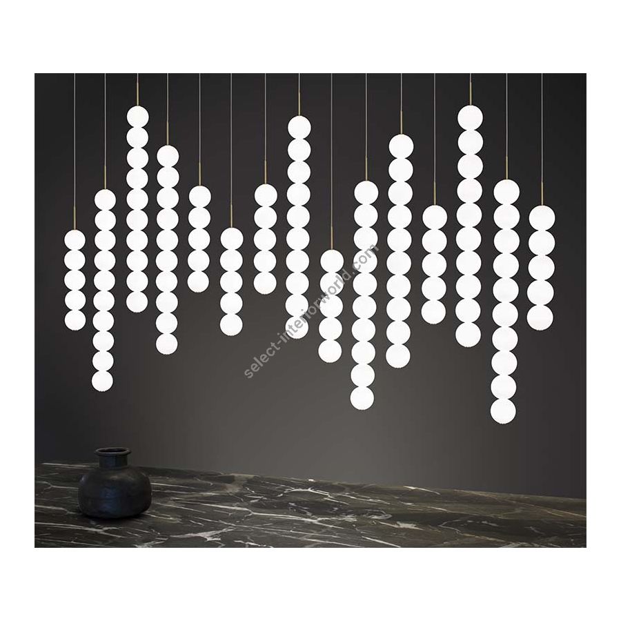 15 lights (cm.: 190 (H1/100+H2/90) х 175 х 17 / inch.: 74.8" (H1/39.3"+H2/35.43") х 68.9" х 6.6")