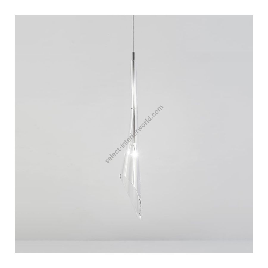 Pendant lamp / Clear crystal diffuser