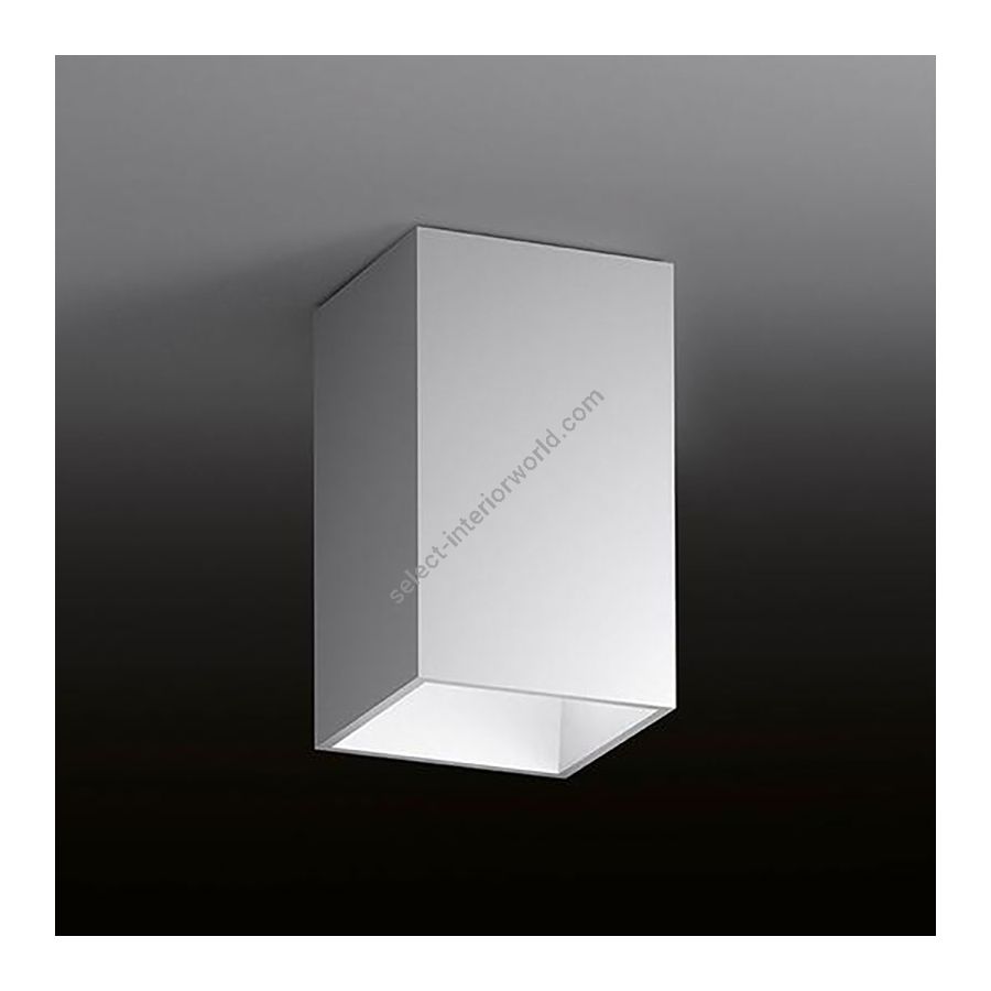 Flush mount led lamp / White finish / cm.: 70 x 40 x 40