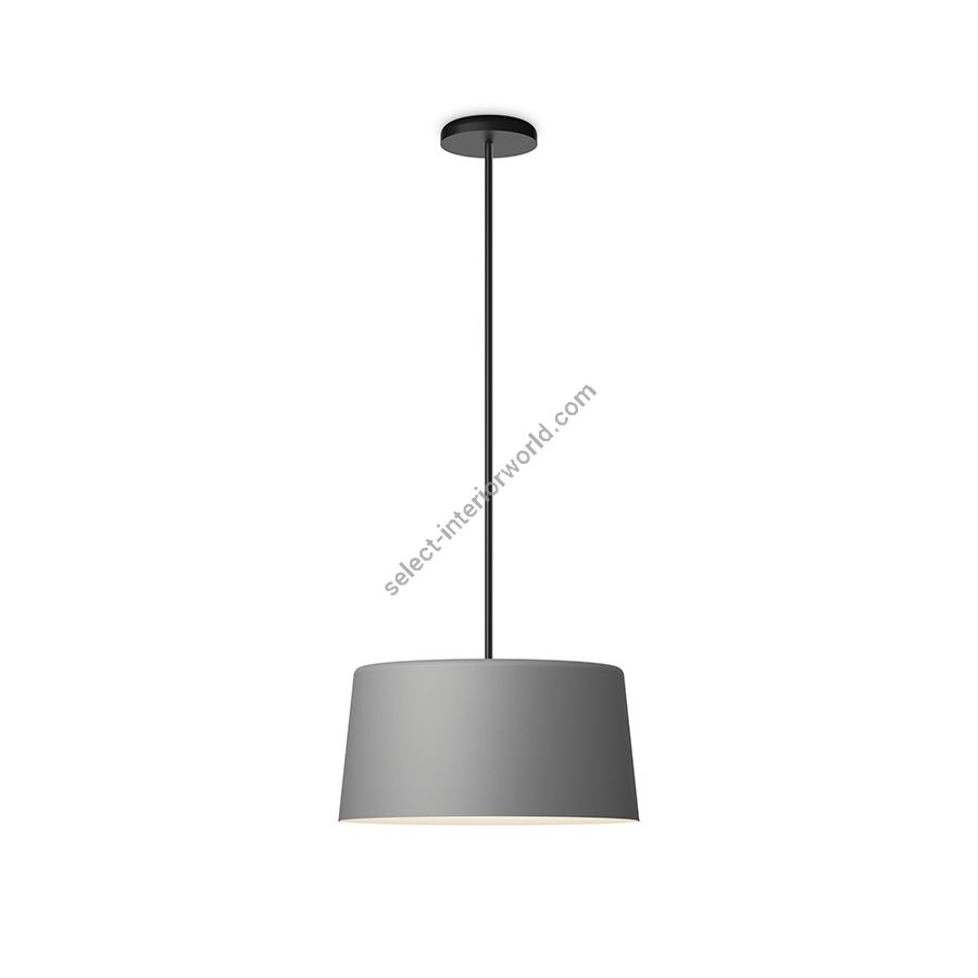 Hanging led lamp / Grey L2 finish / Size - cm.: 116 (H1/26+H2/90) x 52 x 52