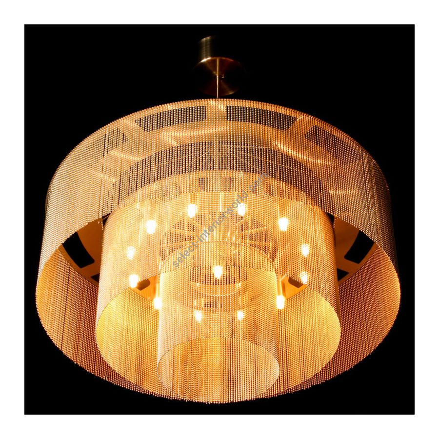 Brass color range, cm.: 80 x 70 x 70 / inch.: 31.5" x 28" x 28" size