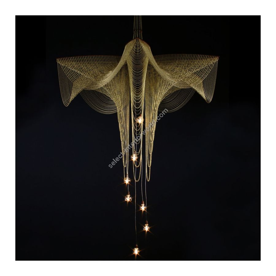 Brass color range, cm.: 150 x 100 x 100 / inch.: 59" x 39.4" x 39.4" size