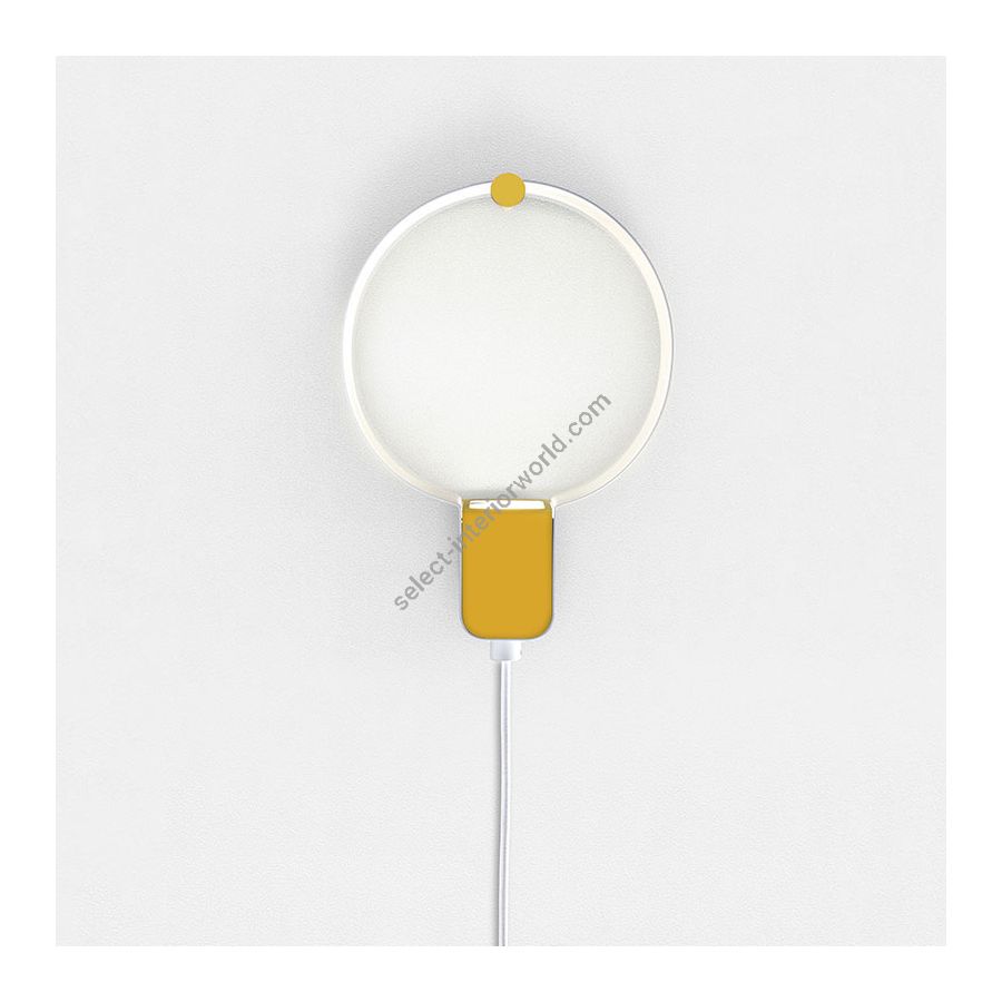 Wall lamp / Pure White with Signal Yellow finish