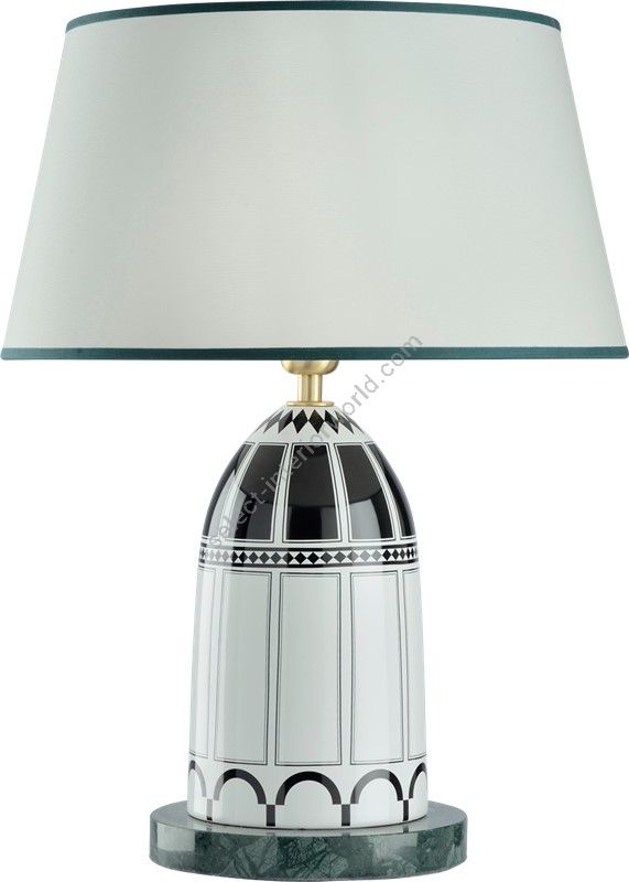 Le Porcellane / Table Lamps / Marble Base Porcelain 03001 Don Giovanni