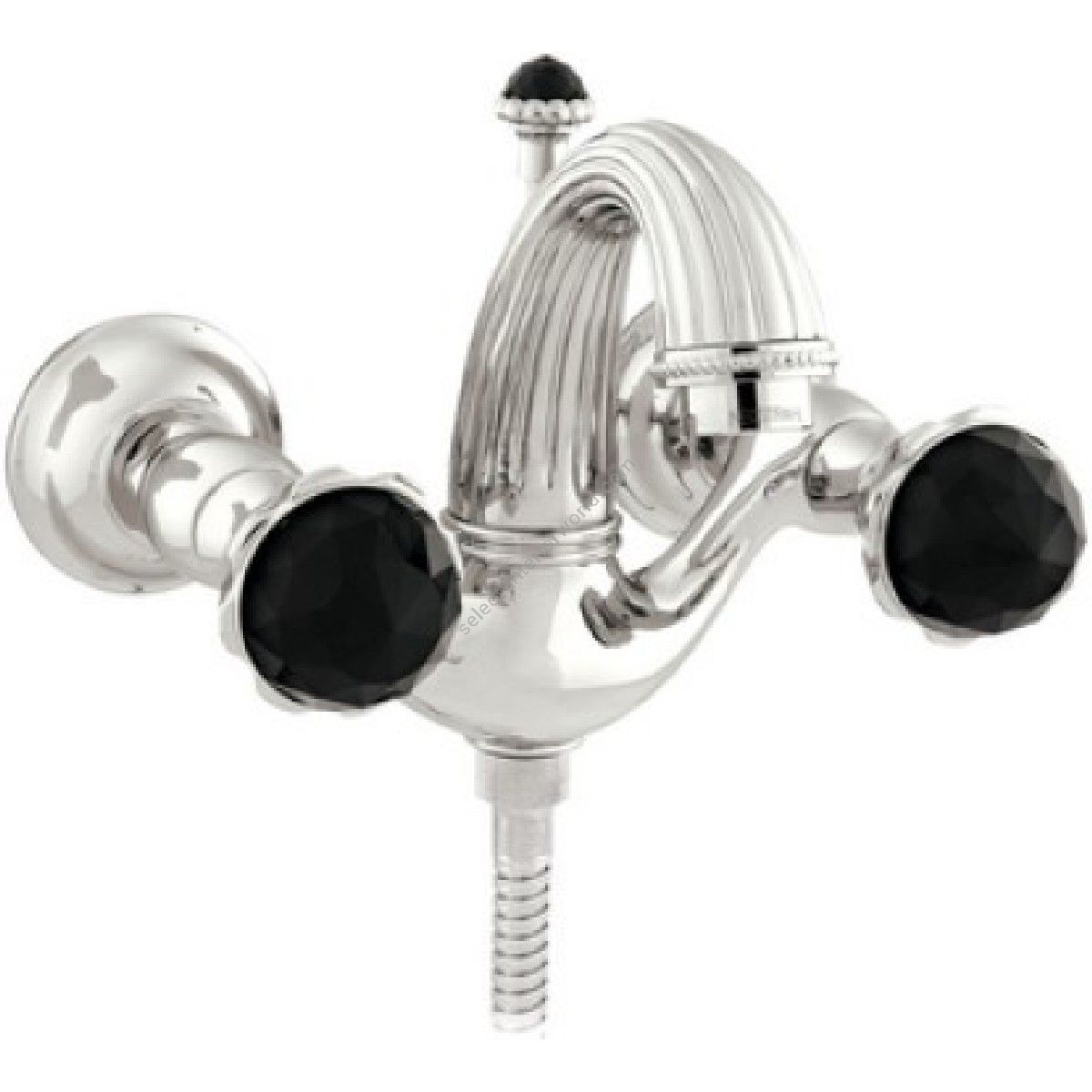 Bronces Mestre / Bath-Shower Fittings / Bath shower set with Swarovski black crystal 033218.N00.50