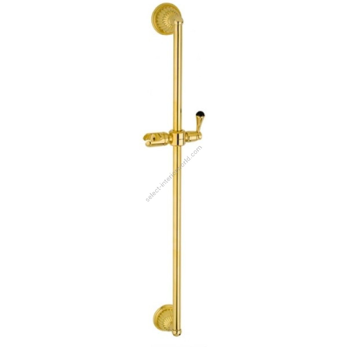Bronces Mestre / Shower Systems / Shower sliding bar with holder and Swarovski black crystal 033224.N00.00