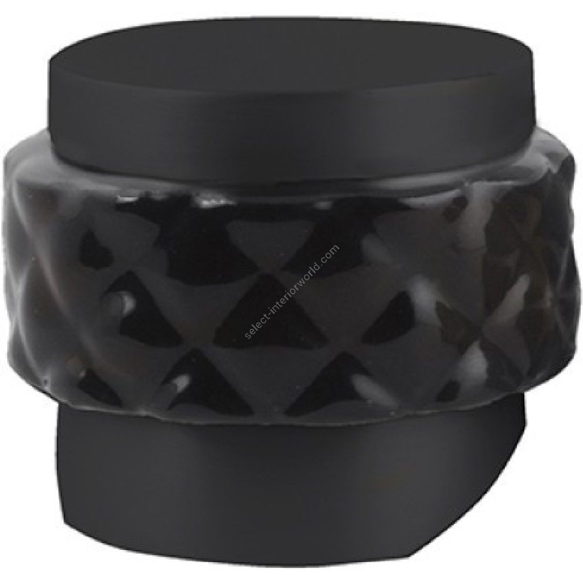 Bronces Mestre / Knobs for Shower Systems / Monolever handle kit for shower system with black porcelain 065547.N00.84