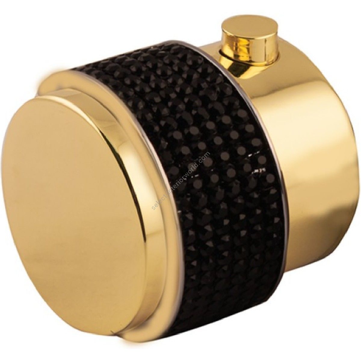Mestre / Knobs for thermostatic set / Thermostatic knob kit with Soho Swarovski black crystal 071446.HN0.00