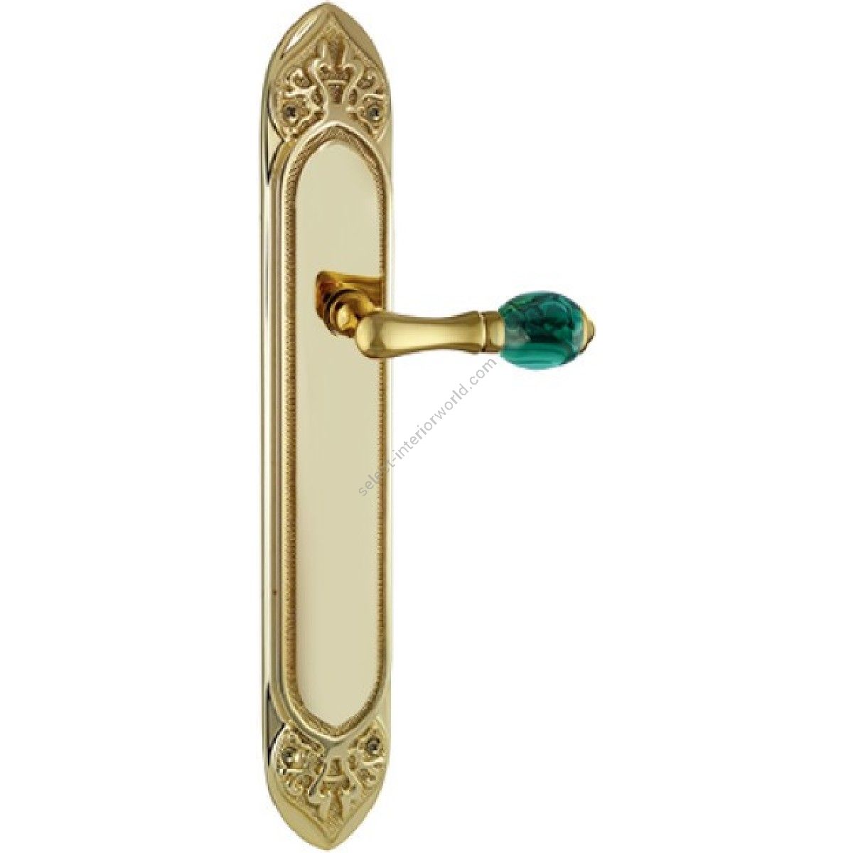 Bronces Mestre / Door Handles / Mihrab Precious with malachite stone 0A4440.ML0.01