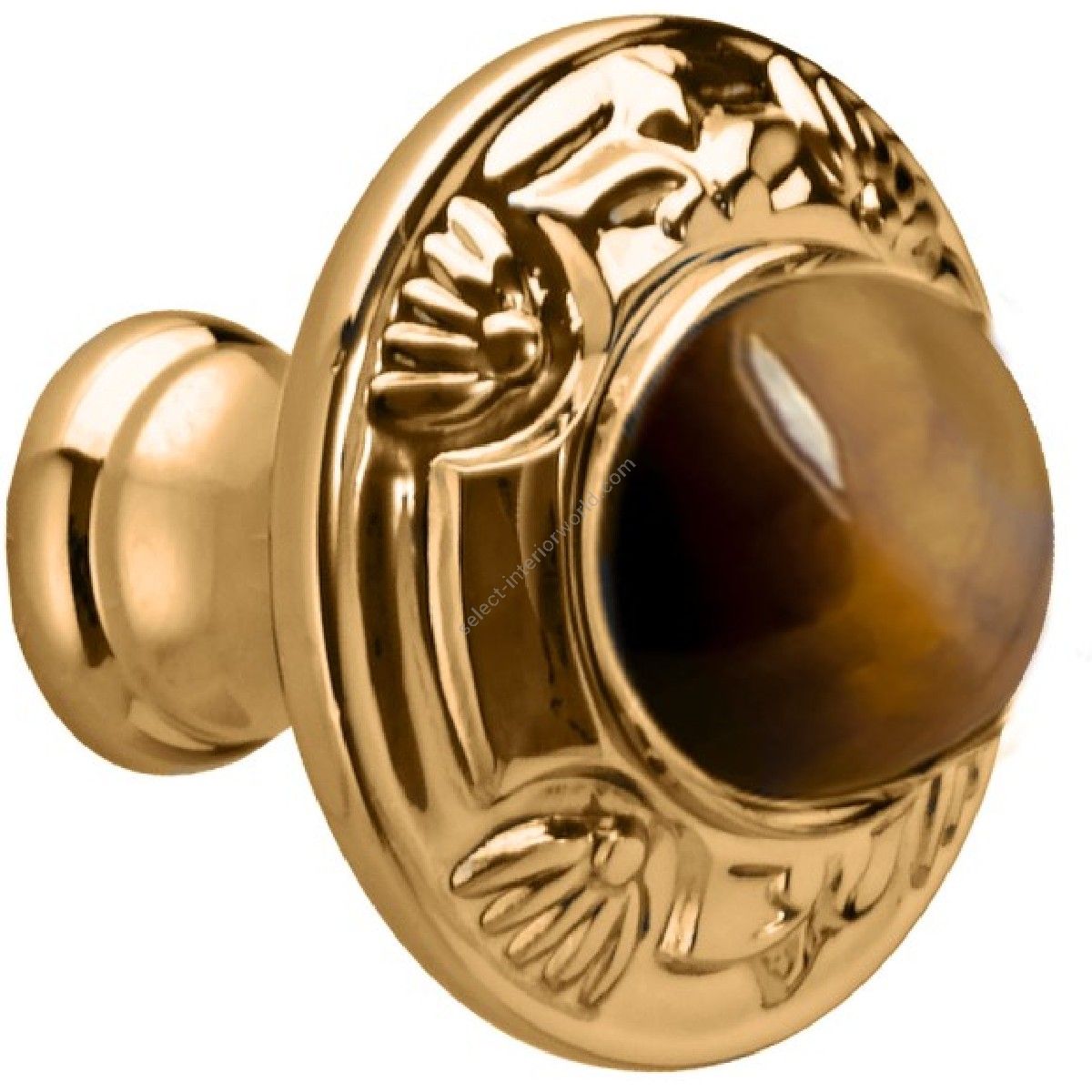 Bronces Mestre / Furniture Handles / Mihrab 38mm with tiger eye stone 0Z5747.TG0.00