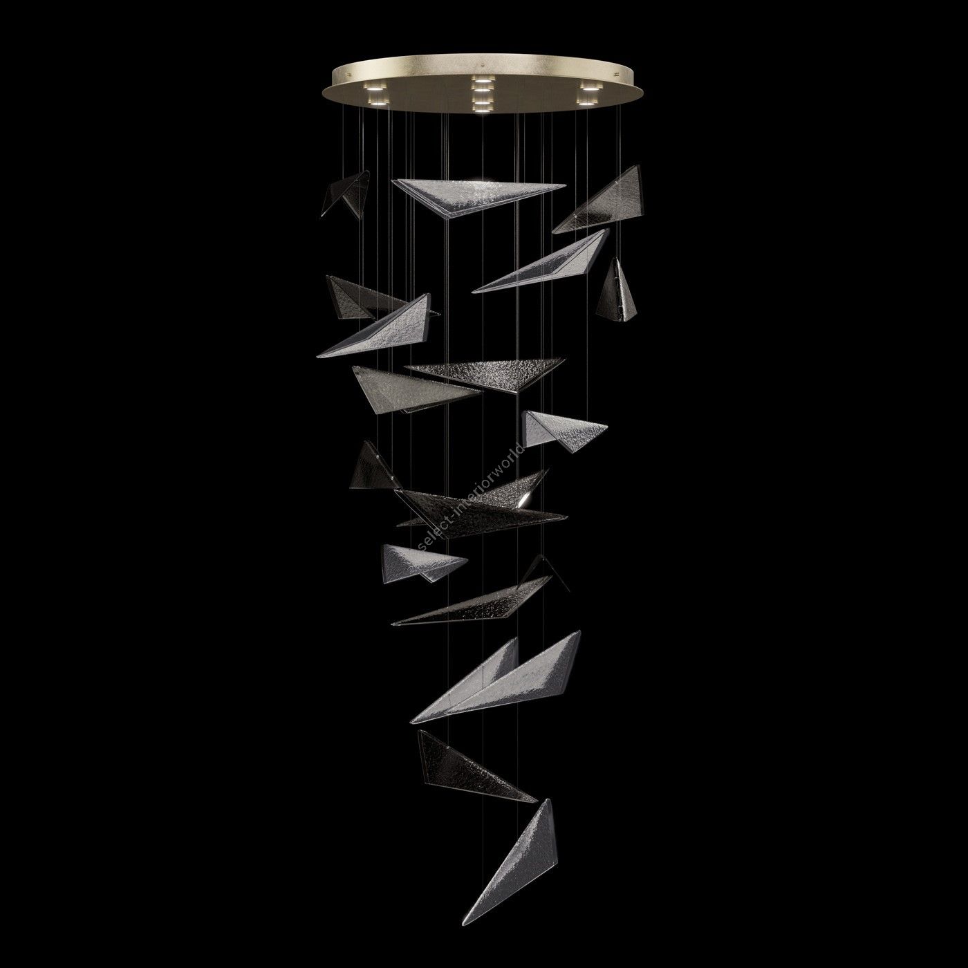 Fine Art Handcrafted Lighting / Pendants & Suspension Lights / Volo 36″W Round Pendant 100119